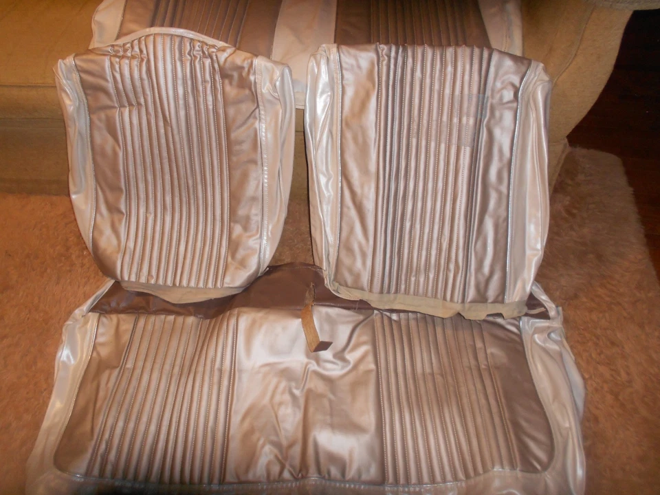 JUEGO COMPLETO TAPICERÍA FUNDA ASIENTO FORD AÑOS 60 DELUXE PALAMINO F&R HALCON? MUSTANG? Foto 3 de 4