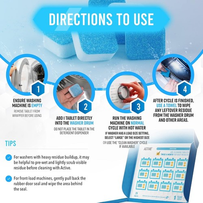 #ad Luxury Washing Machine Descaler 24 Pack Deep Cleaning Tablets WE SHIP OVERSEAS $26.54