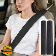 Suacopzar 2Pack 19.7in Seat Belt Cover Black