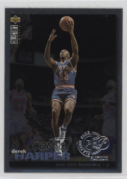 1995 Upper Deck Collector's Choice Platinum Player's Club Derek Harper #14 nd3