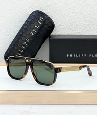 Philipp Plein SPP046M Sunglasses   Bold Aviator Style Size  61-16-145