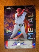 2026 Leaf Metal Rintaro Sasaki Auto Metal X Reflective Foil Card One Of One