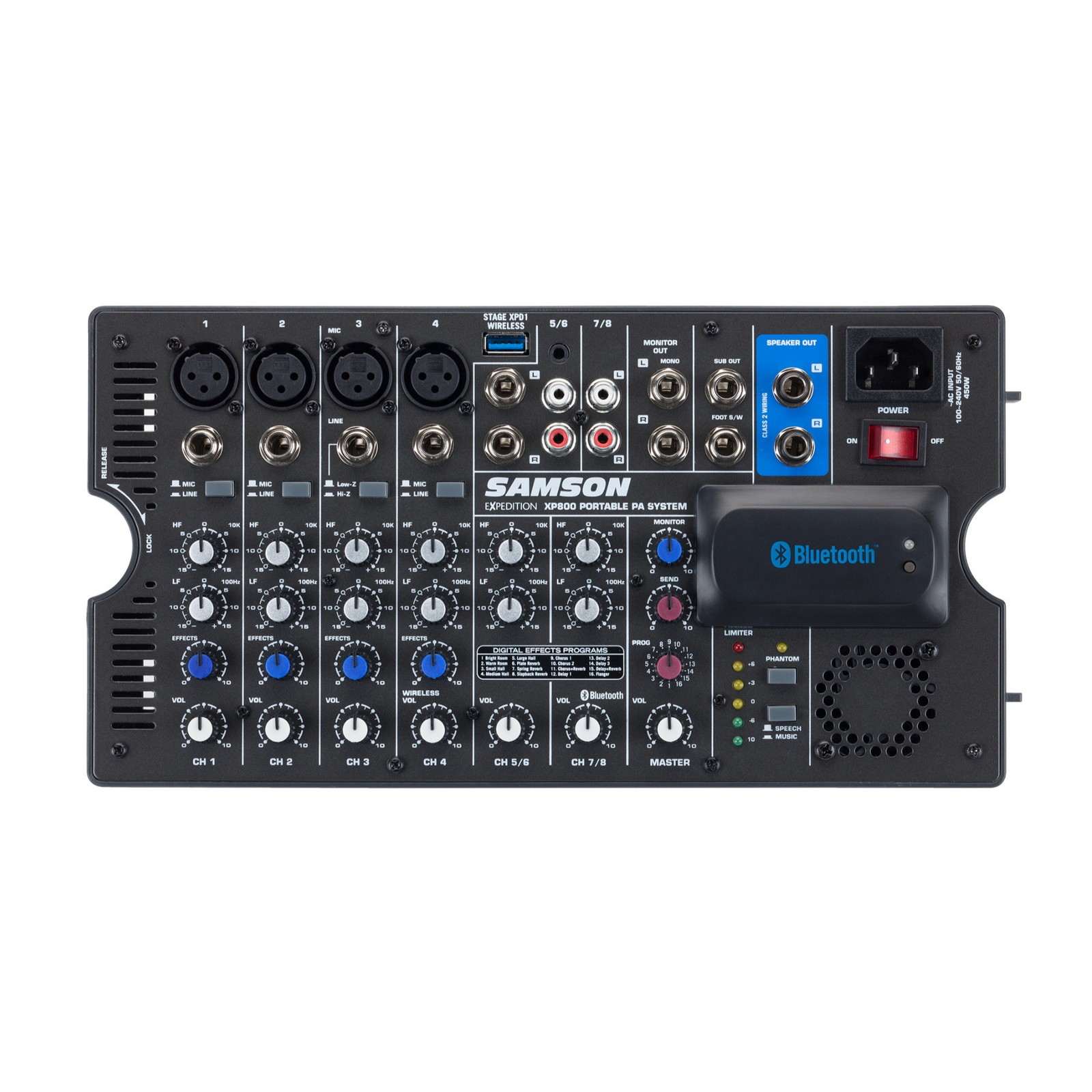 Samson Expedition XP800 800W Portable PA System DJ Equipment PRO