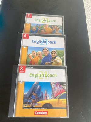 3x Lernsoftware English Coach 21, 5., 6. und 8. Klasse