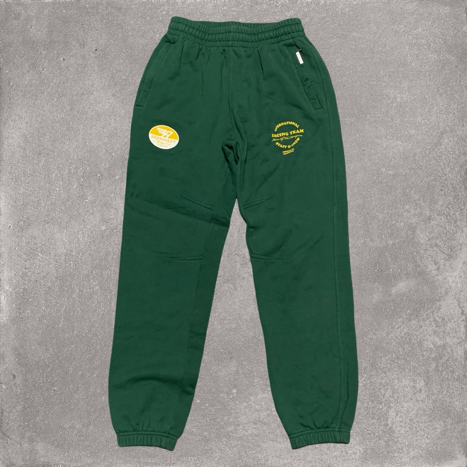 Represent Medium Racing Team Green Sweatpants Jog… - image 1