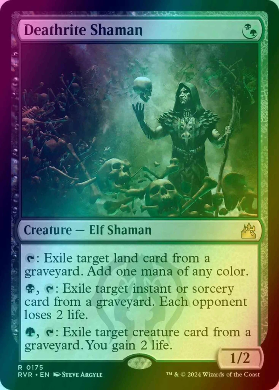 Deathrite Shaman - FOIL (MTG Ravnica Remastered 175) pack fresh crisp commander