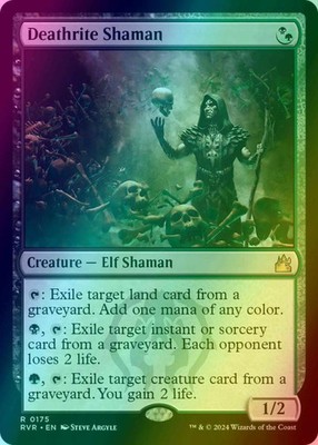 Deathrite Shaman - FOIL (MTG Ravnica Remastered 175) pack fresh crisp commander