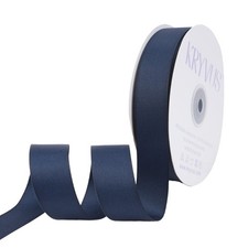 Navy Blue Grosgrain Ribbon Crafts Gift Wrap Sewing Decor 1 Inch x 50 Yards