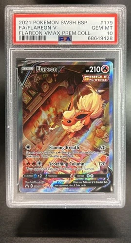 2019 Pokemon SWSH Black Star Promos Flareon V #SWSH179 PSA 10 GEM MINT