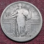 1917 S Type 1 Standing Liberty Quarter 25c Circulated #100937