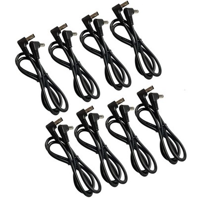 SOLUTEK 12'' Guitar Pedal Power Cable, 12 Inch, 8 Pack, Angled to Angled,Savin...