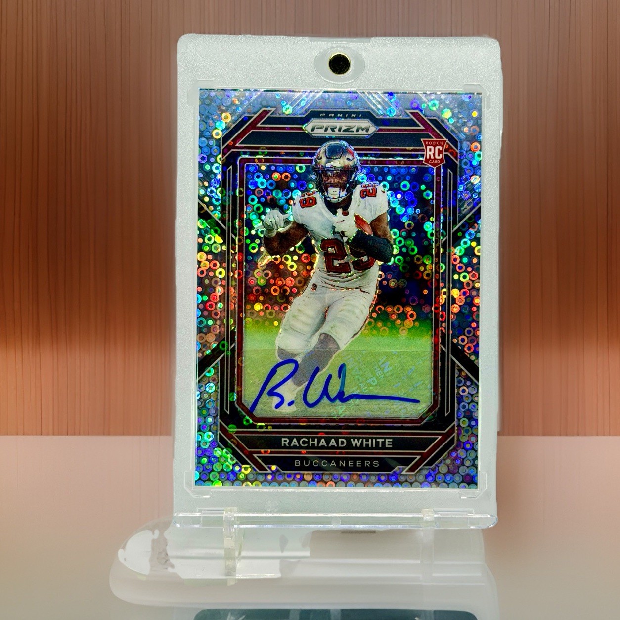 2022 Panini Prizm Rookies No Huddle Rachaad White #343 Rookie Auto RC