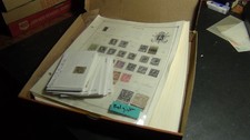 Stampsweis Belgium on pages glassines est 1100 stamps to1973 in a pizza box