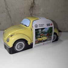 VW Beetle Camping 550 Piece Jigsaw Puzzle in Tin Eurographics New