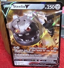 steelix v pokemon card price [s3a] 081/076SR Vivid Voltage Singles Steelix V #115 Precios |