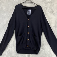 Gant Mens Cardigan Button Up Navy 100% Cotton XL