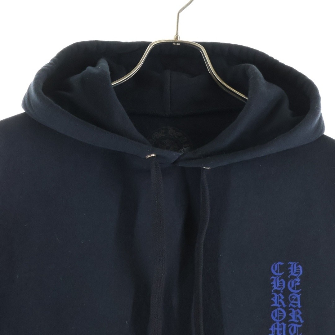 CHROME HEARTS SWTSHRT PLVR Arm Logo Print Sweat Pullover Hoodie Black blue Used thumbnail 3