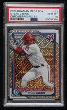 2024 Bowman Chrome Prospects Mega Box Mojo Refractor Dylan Crews PSA 10 1bk5