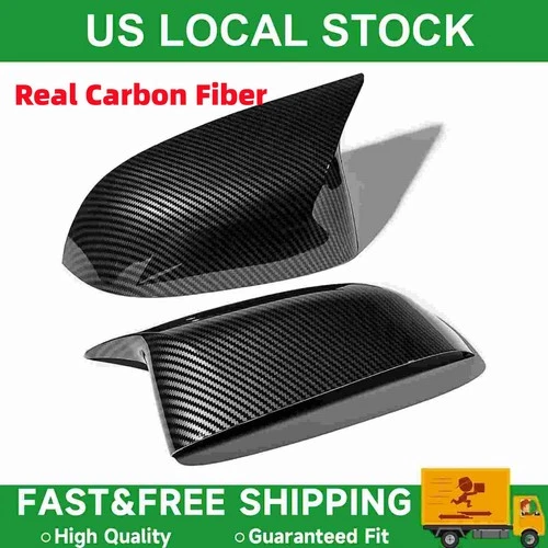 Real Carbon Fiber Mirror Cover Caps Replace For BMW X3 X4 X5 X6 X7 G01 G07 G05