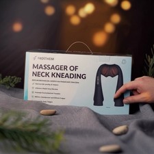 Shiatsu Back Neck and Shoulder Massager with Heat Deep Tissue 3D Kneading Pillow