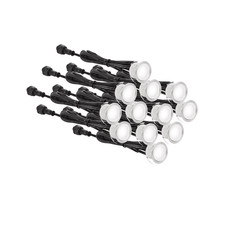 Aurora EN-DK12/30 230V 7.2W LED IP67 Decking Light Kit 12-Pack 3000K