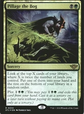 MTG Pillage the Bog Foil NM Outlaws of Thunder Junction Magic 224