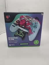 PDP Gaming REMATCH GLOW Enhanced Wired Gaming Controller for XBOX • BRAND NEW