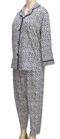Victoria&rsquo;s Secret Women&rsquo;s Pajama Set Sleepwear Animal Print Button Front Size M