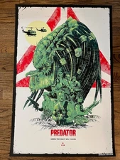 Predator Luke Preece Green Variant Print Poster Mondo x/75