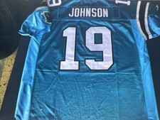 100% Authentic Keyshawn Johnson #19 Carolina Panthers Reebok Jersey Size 50