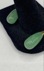 Green Jadeite Drop Earrings 14k Gold 1" Drop 4.4 g For Repair — photo 4