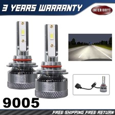 2x 9005 Hb3 Led Headlight Bulbs Kit Highlow Beam 6500k 20000lm White