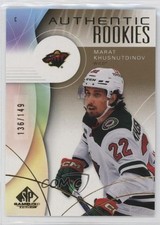2024 Upper Deck SP Game Used Authentic Rookies Gold /149 Marat Khusnutdinov g2u