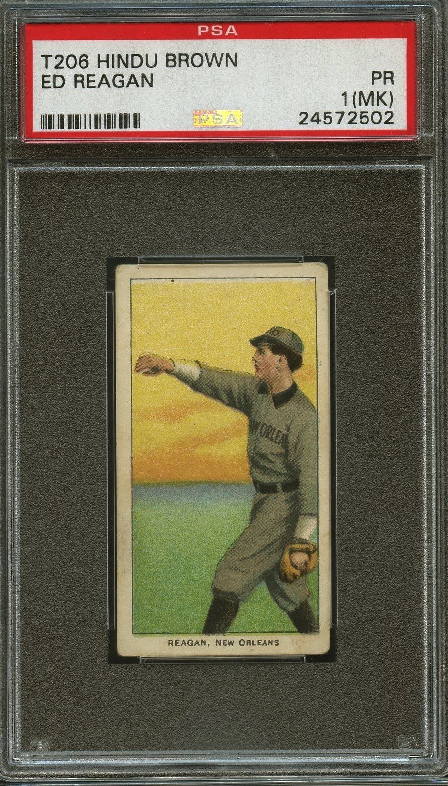 1909-11 T206 Ed Reagan Hindu PSA 1 (MK)