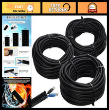 Flexible Split Loom Wire Tubing 1/4", 3/8", 1/2" - 100ft Electric Cord Covers, C