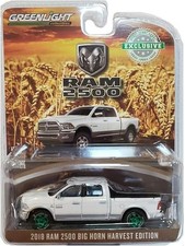 1/64 GREENLIGHT 2018 RAM 2500 BIG HORN HARVEST EDITION CHASE WHITE