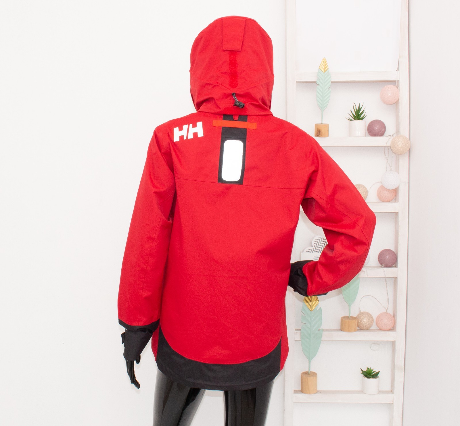 Helly Hansen Jacket Red Hooded Sailing HELLYTECH … - image 8