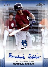 2017 Leaf Perfect Game National Showcase Blue #BAKC1 Kendrick Calilao Auto /10