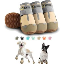 Dog Shoes Waterproof Anti-Slip Boots Paw Protectors for Large Medium Dogs