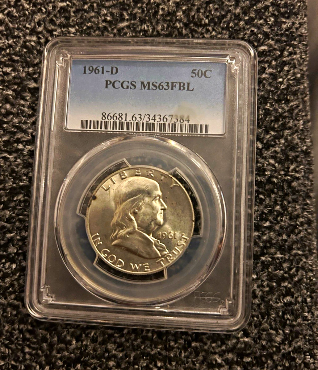 MS 63 Graded 1961 Franklin Half Dollars (1948-1963) for sale | eBay