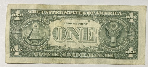 1939 Year Note Birth Tomb Anniv Grad 2017A $1 Fancy Serial Number $1 Dollar Bill - Picture 3 of 3