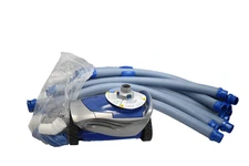 Zodiac MX6 Automatic Pool Cleaner Vacuum w 6 Hoses Parts Kit In Box Blue Grey