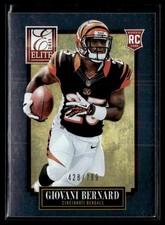 2013 Panini Elite Giovani Bernard RC 428/799 Cincinnati Bengals #136