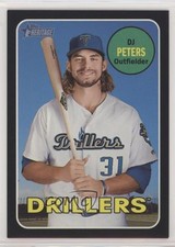 2018 Topps Heritage Minor League Edition Black 24/50 DJ Peters #89 n1u