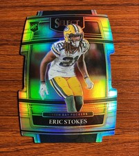 2021 Panini Select - Concourse Eric Stokes #88 Silver Prizm Die-Cut (RC)