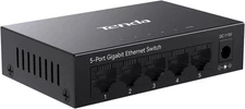 Tenda TEG1005D 5 Port Gigabit Switch, Unmanaged Ethernet black 