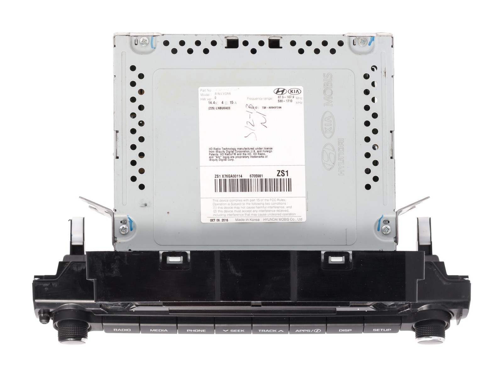 G2U 20172018 Hyundai Elantra AM FM Radio Touchscreen Bluetoot