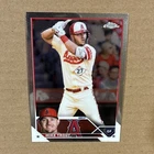 Topps 2023 Chrome Mike Trout #27 Los Angeles Angels MLB Baseball Card
