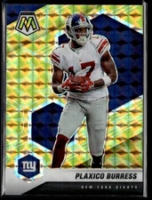 2021 Panini Mosaic #151 Plaxico Burress Prizm Reactive Yellow