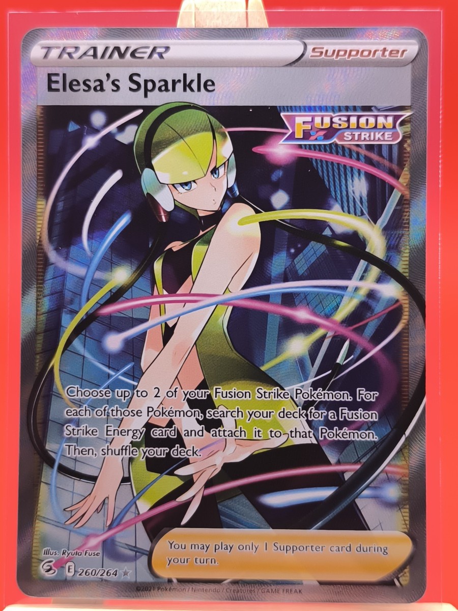 Elesa's Sparkle 260/264 Fusion Strike Full Art Ultra Rare Pokemon